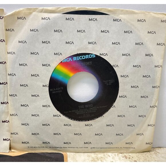 The Who 45 Record Lot of 3 Rock Who Are You Pinball Wizard Squeeze Box - Picture 7 of 8